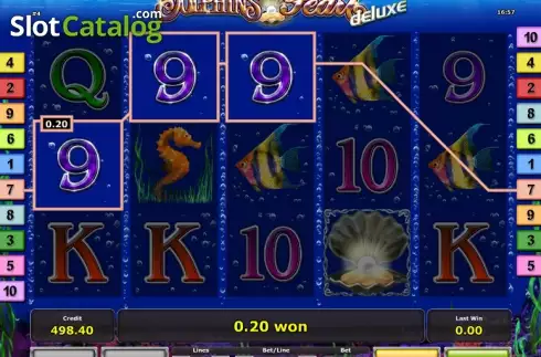 Win. Dolphin´s Pearl deluxe slot
