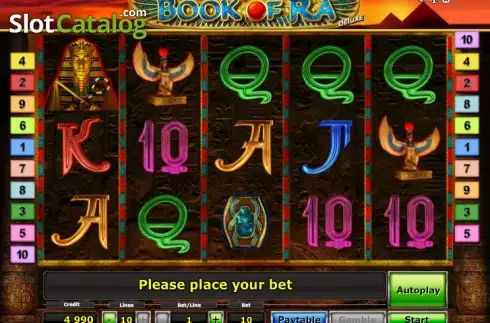 Mulinete. Book of Ra deluxe slot