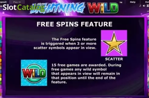 Bildschirm7. Lightning Wild slot
