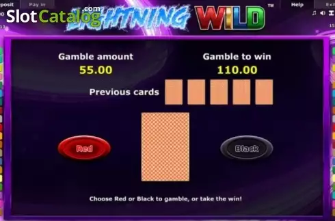 Gamble. Lightning Wild slot