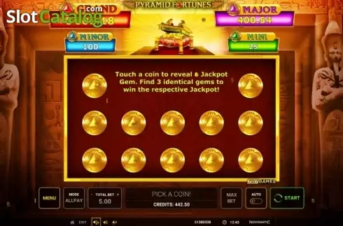 Bonus Game. Pyramid Fortunes slot