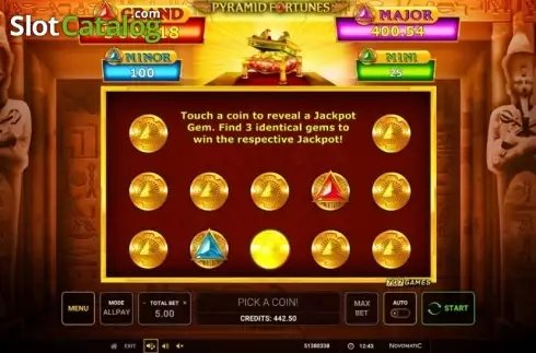 Pick Objects. Pyramid Fortunes slot