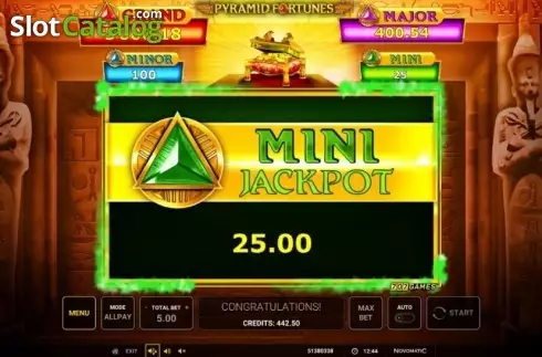 Jackpot Win. Pyramid Fortunes slot