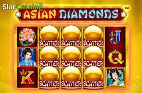 Win screen. Asian Diamonds slot