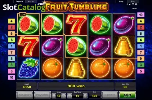 Win Screen 3. Fruit Tumbling slot