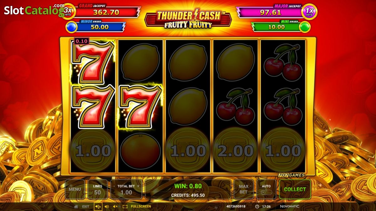 Thunder Cash Fruity Fruity Free Online Slots the best casino slot games 