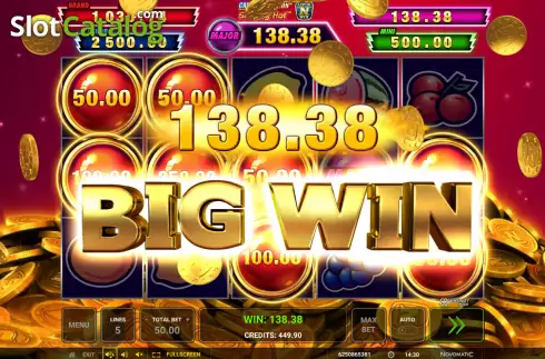 Big win screen. Sizzling Hot Cash Connection slot