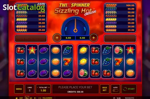 Reel screen. Twin Spinner Sizzling Hot Deluxe slot