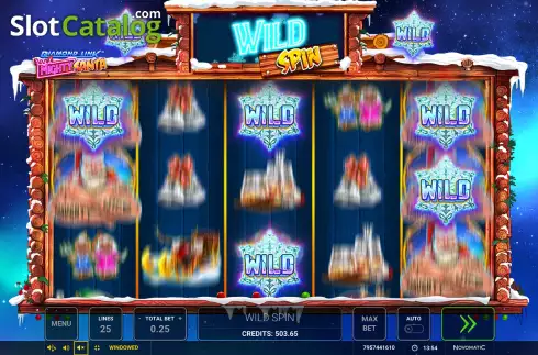 Wild Spin Screen 2. Diamond Link Mighty Santa slot