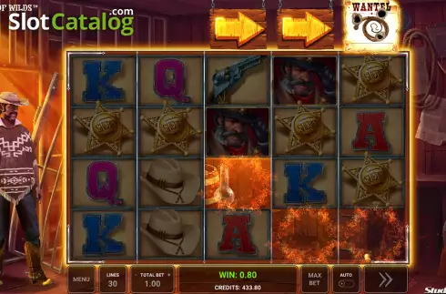 Feature Win Screen. A Fistful of Wilds slot