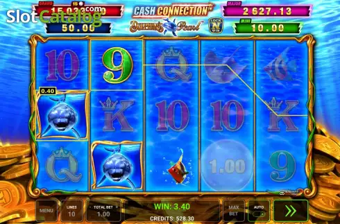 Win Screen 2. Cash Connection Dolphin’s Pearl slot