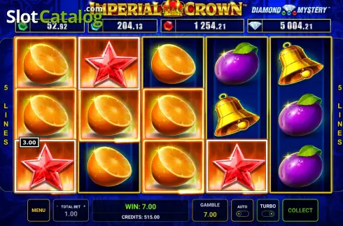 Scatter Win Screen. Imperial Crown slot
