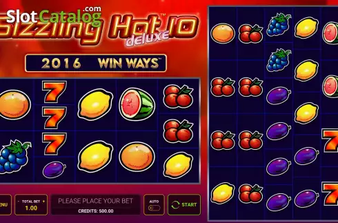 Game Screen. Sizzling Hot Deluxe 10 Win Ways slot