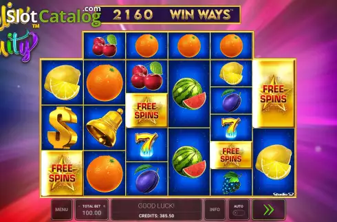 Free Spins Win Screen. Feelin’ Fruity Win Ways slot