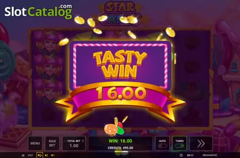 Win Screen 2. Star Candy slot