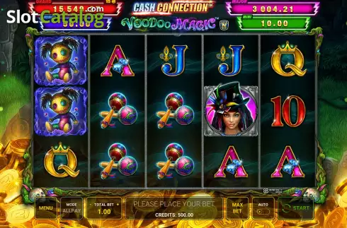 Game Screen. Cash Connection - Voodoo Magic slot