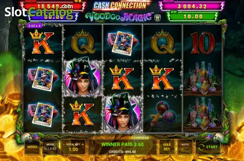 画面4. Cash Connection - Voodoo Magic カジノスロット