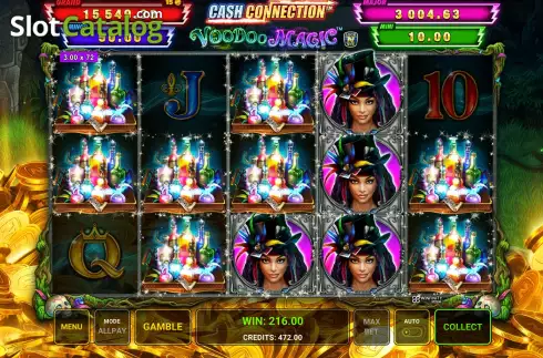 Win Screen 3. Cash Connection - Voodoo Magic slot