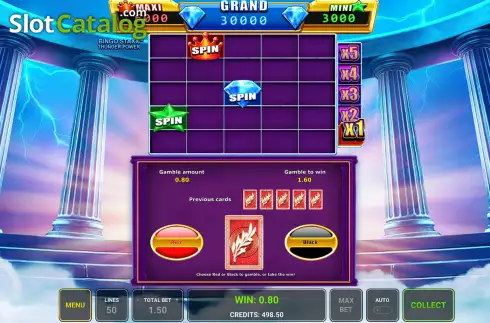 Bildschirm4. Bingo Staxx Thunder Power slot
