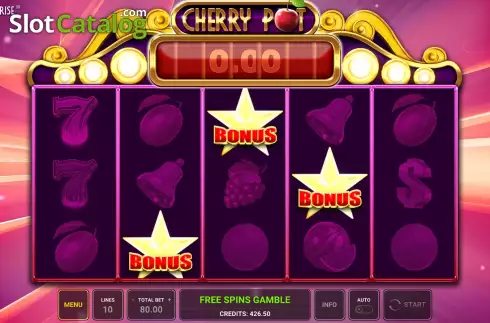 Free Spins Win Screen. Cherry Surprise slot