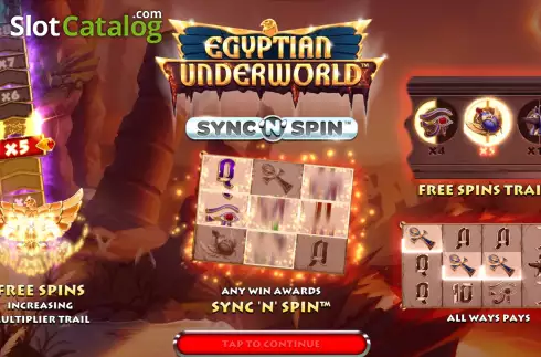 画面2. Egyptian Underworld カジノスロット