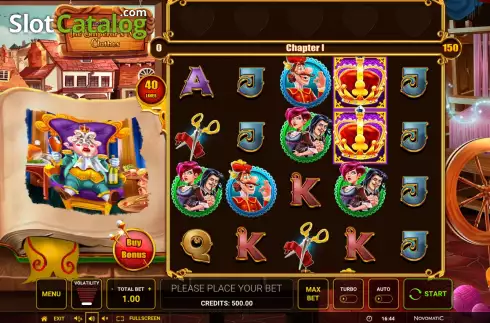 Game screen. Diamond Tales: The Emperor’s New Clothes slot