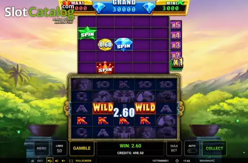 Win screen 2. Bingo Staxx Amazon Fury slot