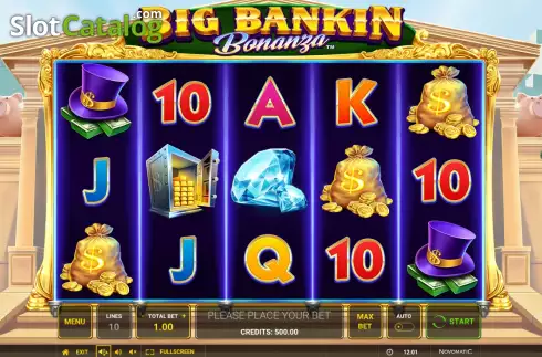 Game screen. Big Bankin Bonanza slot