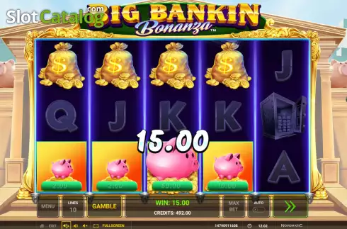 Win screen 2. Big Bankin Bonanza slot
