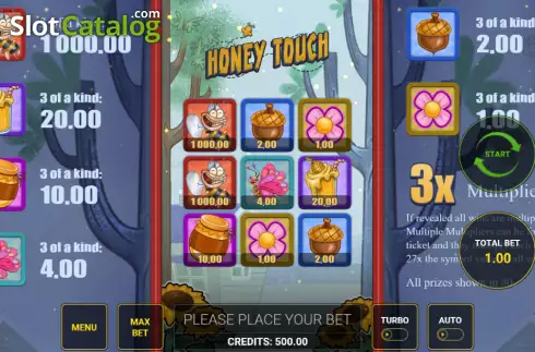 Bildschirm2. Honey Touch slot