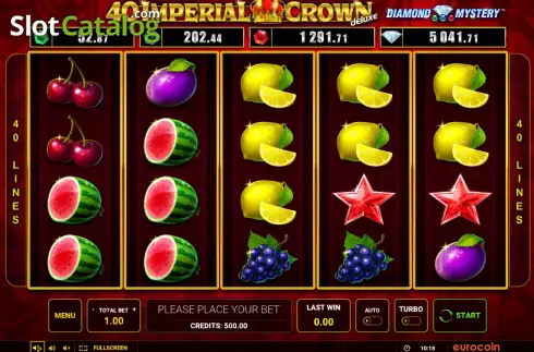 Schermo2. Diamond Mystery - 40 Imperial Crown deluxe slot