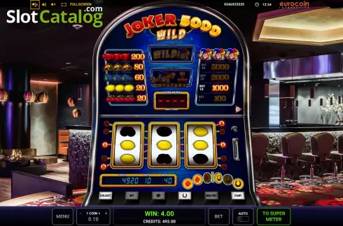 Win Screen. Joker 5000 Wild slot
