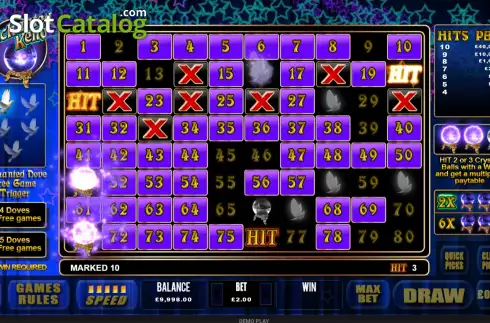 Game screen 2. Enchanted Keno slot