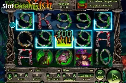 5 of a kind win screen. Wicked Witch slot