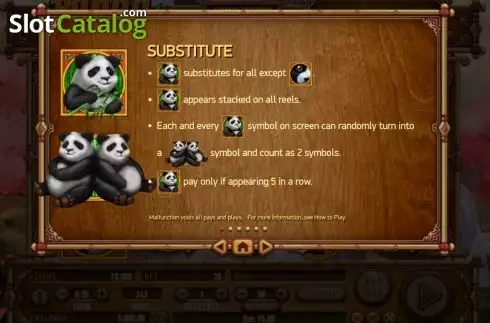 Bildschirm2. Panda Panda slot