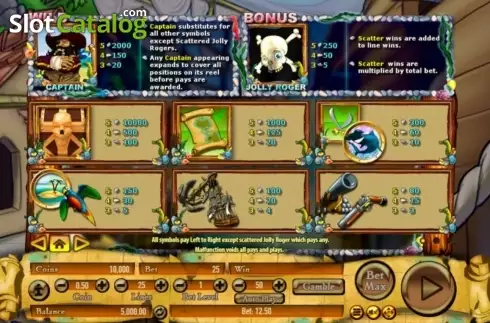 Bildschirm2. Blackbeard's Bounty (Habanero) slot