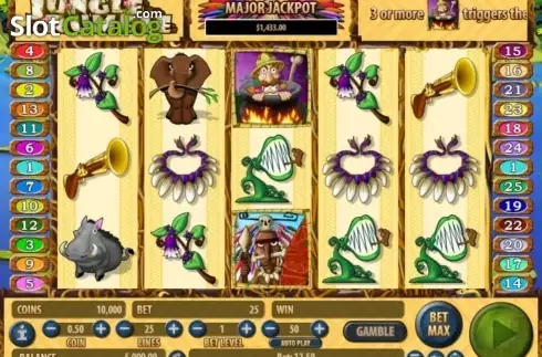 Game Workflow screen. Jungle Rumble (Habanero) slot