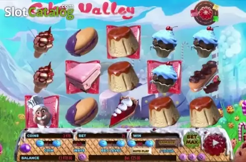 Game Workflow screen. Cake Valley slot