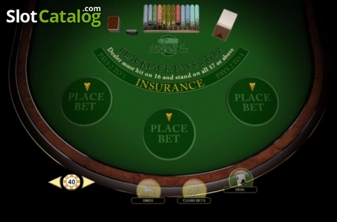 Captura de tela2. American Blackjack (Habanero) slot