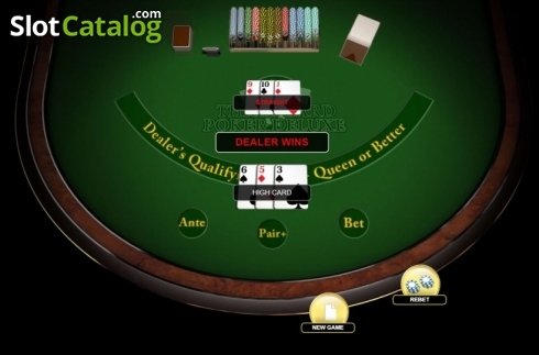 画面3. Three Card Poker Deluxe (Habanero) カジノスロット