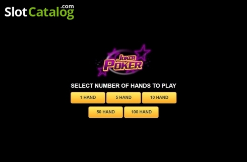 Game Screen. Joker Poker (Habanero) slot