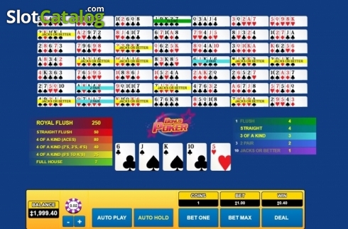 Schermo6. Bonus Poker (Habanero) slot