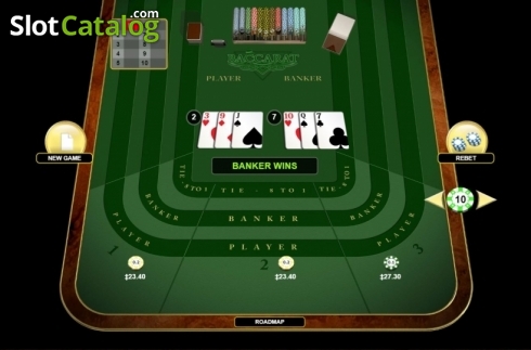 Game Screen. Baccarat (Habanero) slot