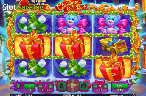 Reel Screen 3. Christmas Gift Rush slot