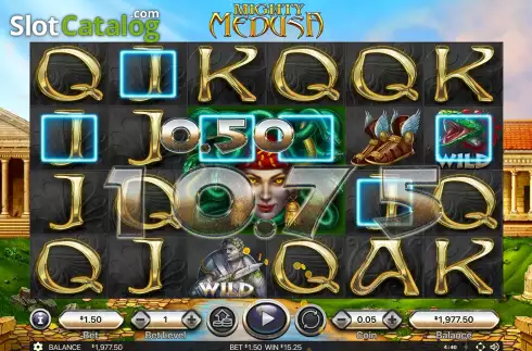 Free Spins Gameplay Screen 2. Mighty Medusa (Habanero) slot