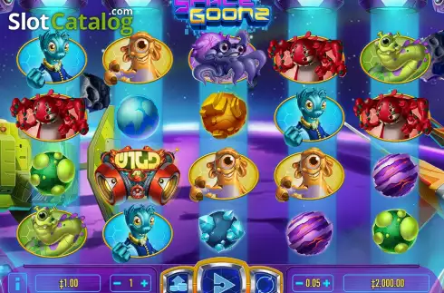 Game Screen. Space Goonz slot