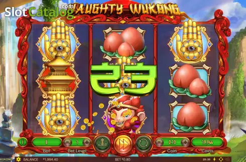 Win Screen. Naughty Wukong slot