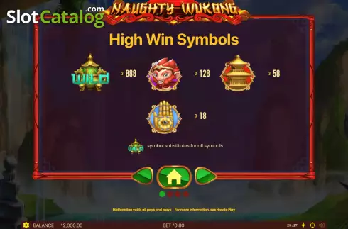 Bildschirm7. Naughty Wukong slot