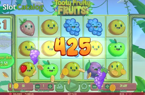 Win Screen 3. Tooty Fruity Fruits slot