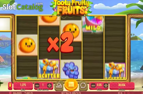 Bildschirm8. Tooty Fruity Fruits slot